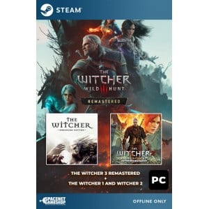 The Witcher 3 Remastered + The Witcher 1 & 2 Bundle Steam [Singleplayer Only]